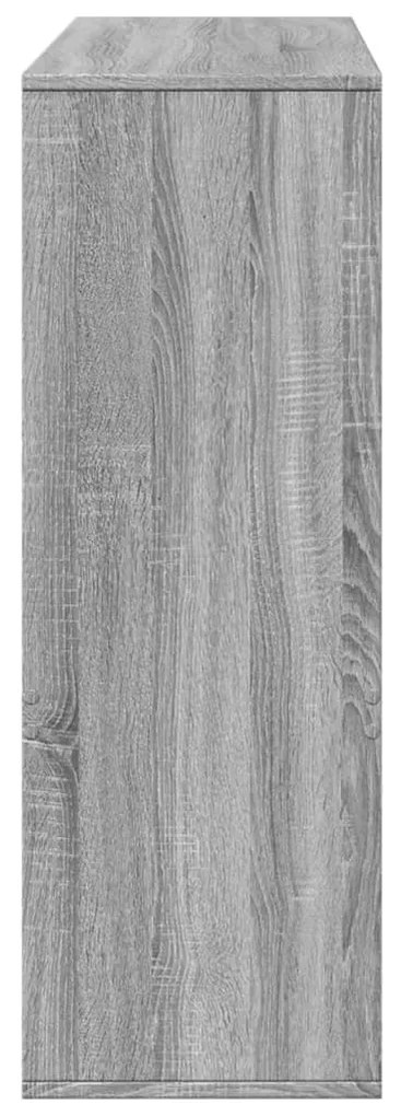 szürke sonoma színű szerelt fa térelválasztó 100 x 33 x 94,5 cm