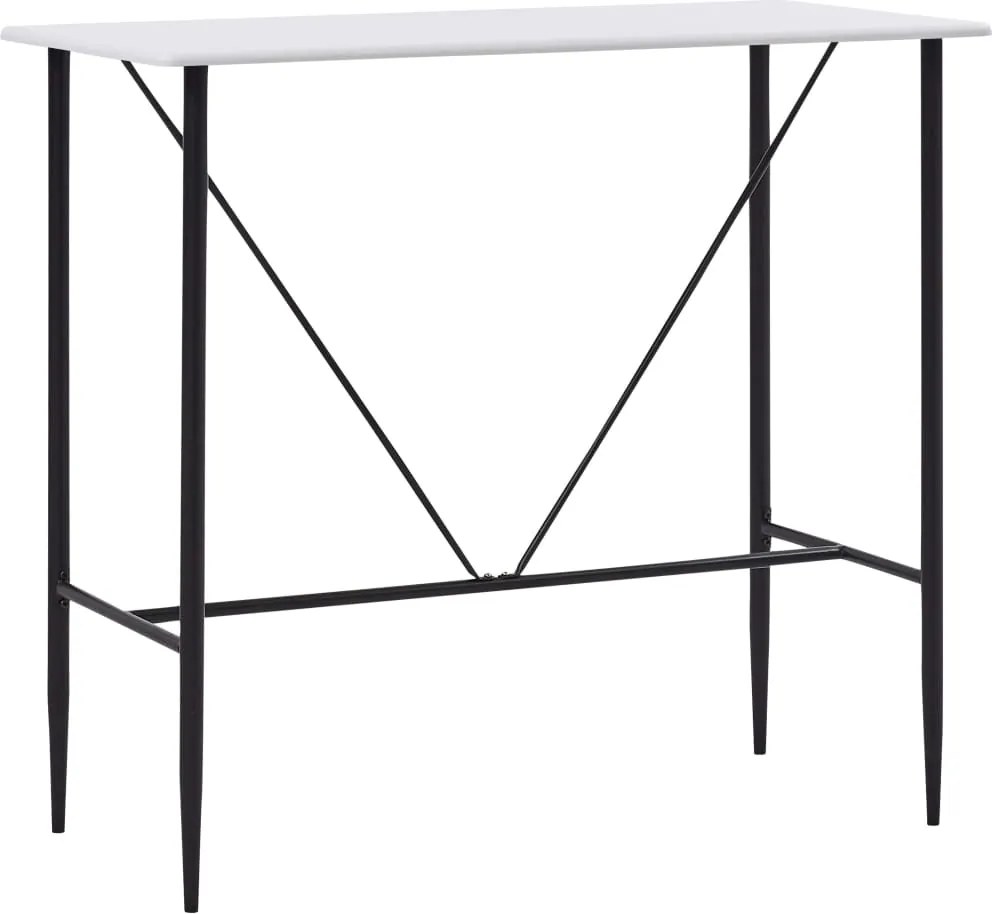 vidaXL fehér MDF bárasztal 120 x 60 x 110 cm