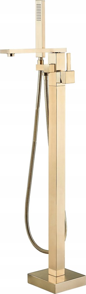 Kádtöltő Csaptelep Szabadon Álló Szálcsiszolt Arany