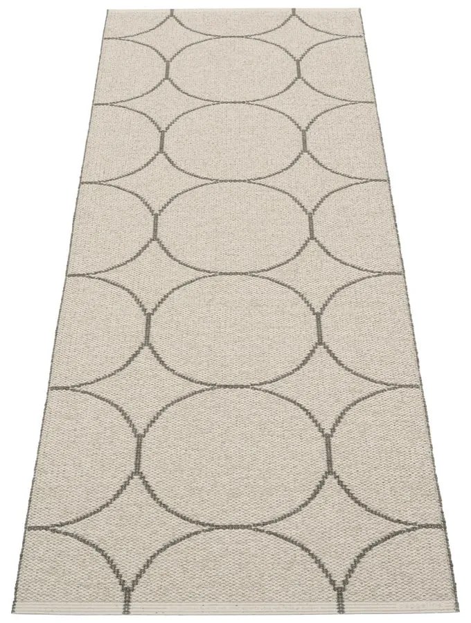 Sötétszürke kültéri-beltéri futószőnyeg 70x200 cm Boo Charcoal Linen – Pappelina