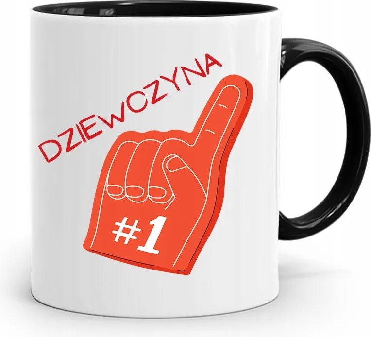 Fekete Bögre Lány Feleség Lány #1 fényképes nyomott mintával