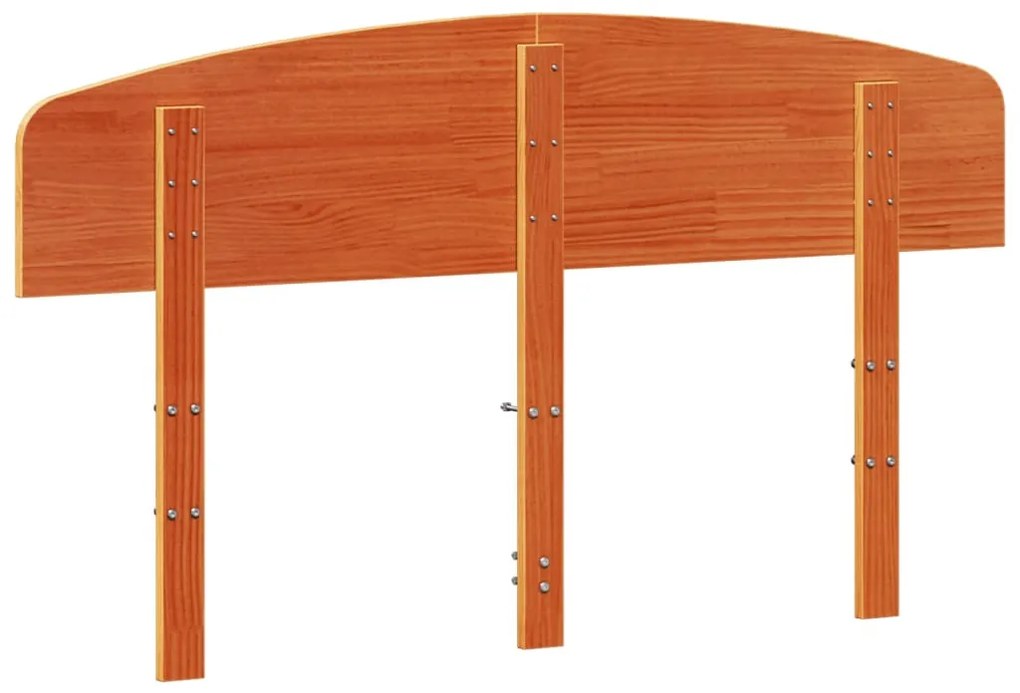 viaszbarna tömör fenyőfa fejtámla 140 cm