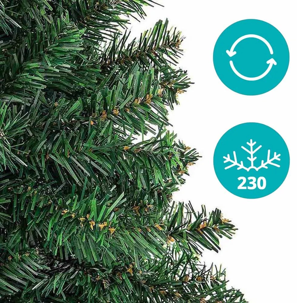Nordmann műfenyő fém talppal, 4 méretben-210 cm