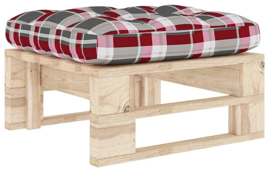 vidaXL impregnált fenyőfa kerti raklapzsámoly