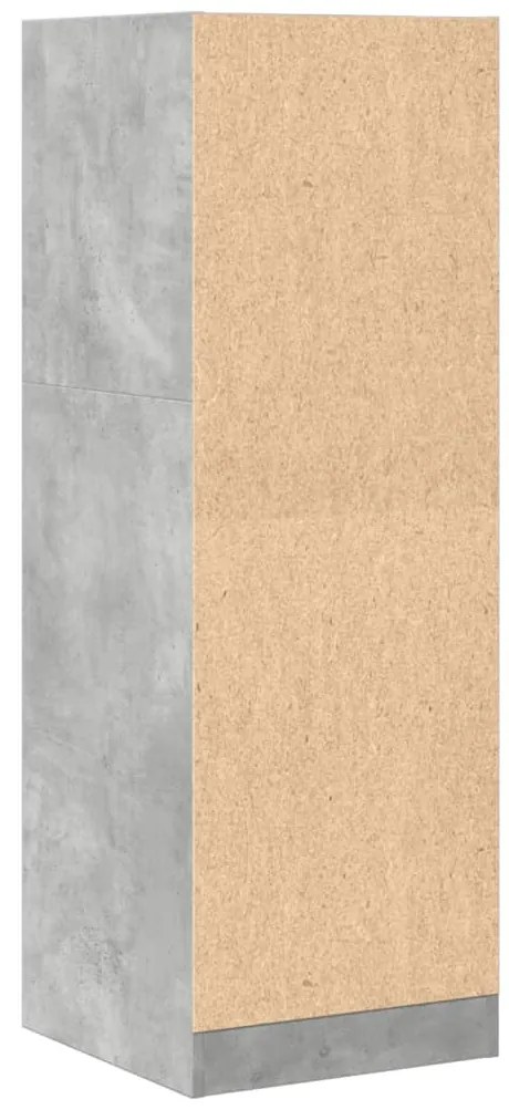 betonszürke szerelt fa patikaszekrény 40 x 41 x 118 cm