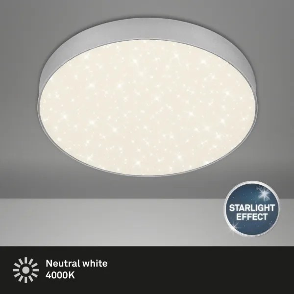 Briloner 7074-414 -LED Mennyezeti lámpa STAR SKY LED/21W/230V átm. 28 cm ezüst