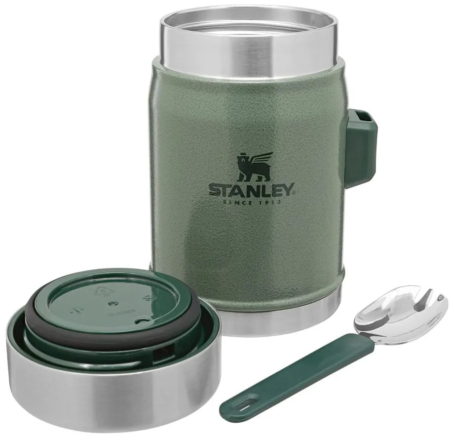 Zöld rozsdamentes acél ételtartó termosz 400 ml Legendary Classic Hammer Tone Green – Stanley