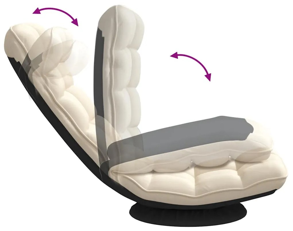 vászon szövet forgó padlószék 70x51x79 cm