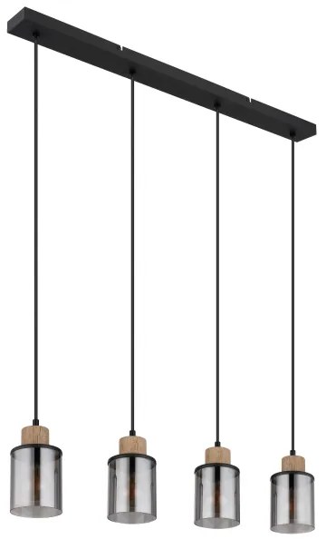 Globo 15707-4H - Csillár zsinóron REID 4xE27/15W/230V