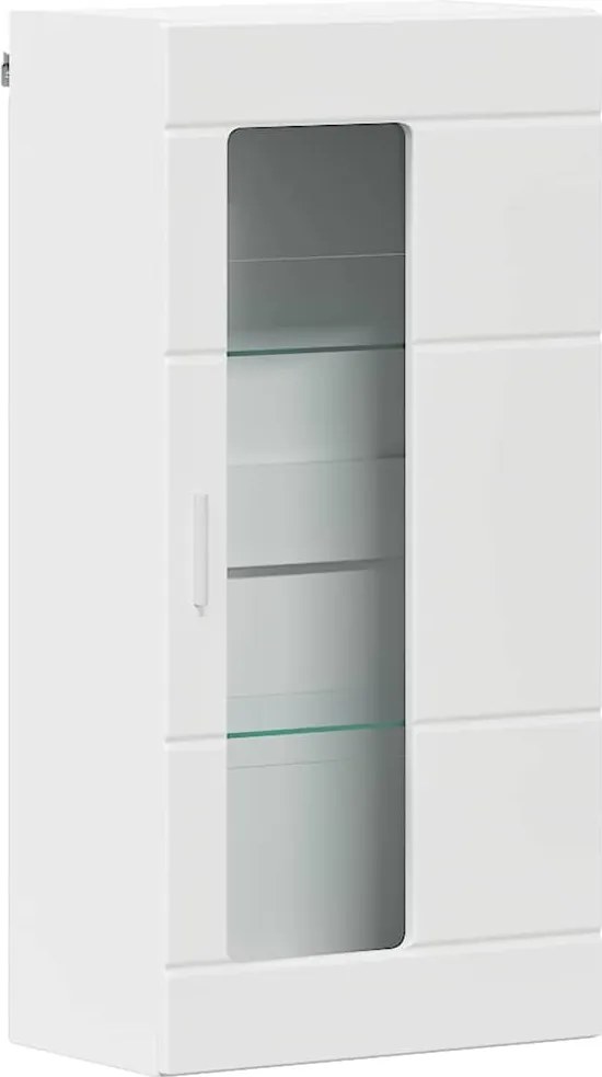 vidaXL Fából Készült Szekrény tárolóval Fehér 50 x 29 x 100 cm Faanyag