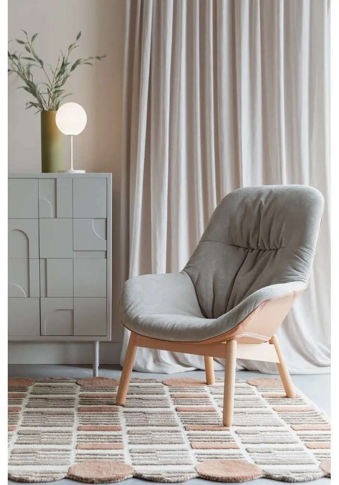 Bézs fotel Duke – White Label