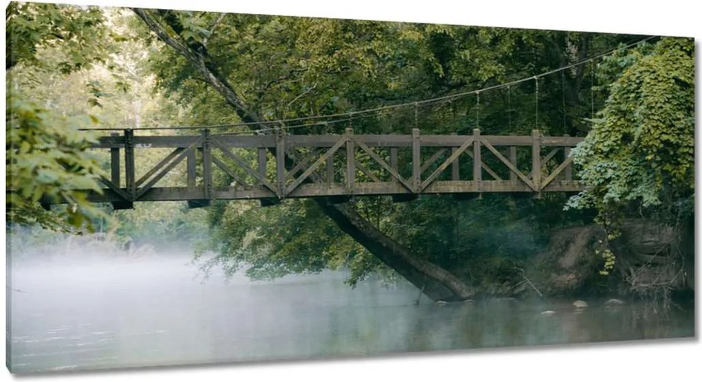 Festmények 115x55 Híd Építészet Tájkép