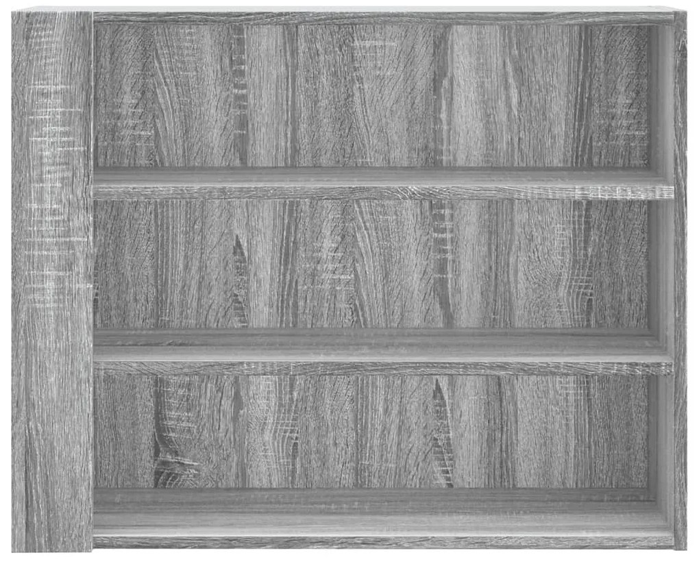 szürke sonoma színű szerelt fa faliszekrény 75 x 35 x 60 cm