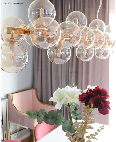 ByRydens 4200960-5503 - Csillár zsinóron SPLENDOR 25xG9/5W/230V