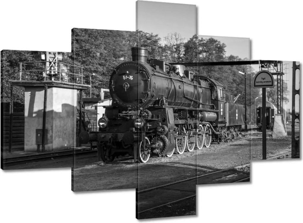Vászonkép 100x70 Gőzmozdony Wolsztynból