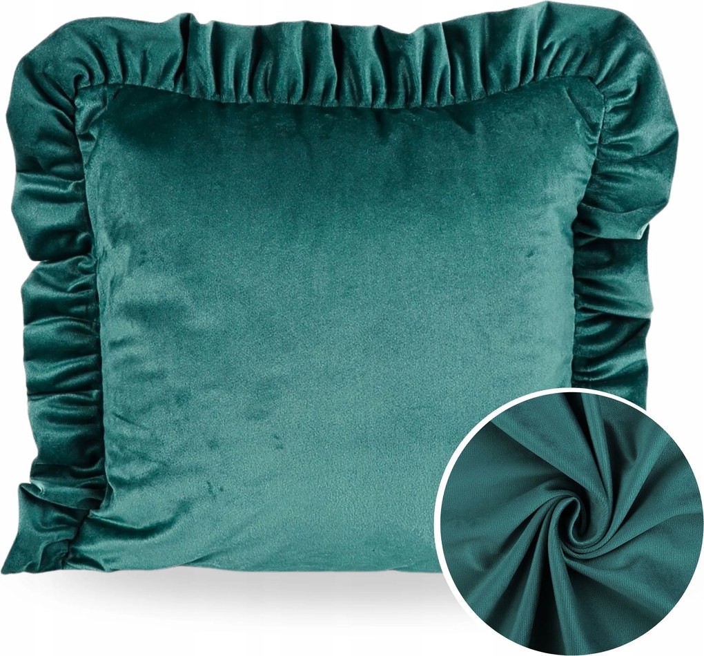 Párnahuzat 40x40 Dekoratív párnahuzat Velvet Fodros Színek