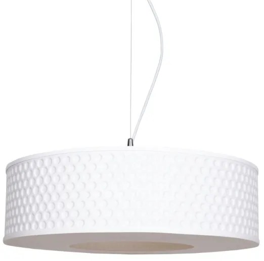 Csillár zsinóron GARDA 1xE27/60W/230V átm. 40 cm fehér