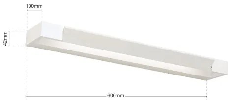 Orion Soff 3-480 - MARILYN LED tükörvilágítás 18W/230V, 60 cm, IP44, fehér