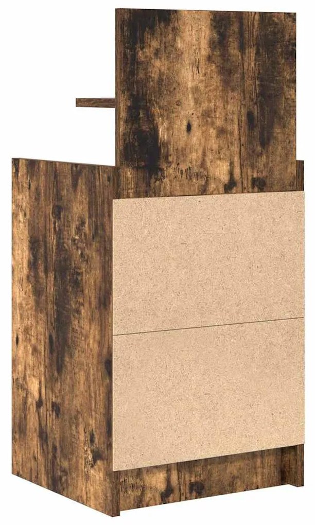 2 db füstös tölgy színű éjjeliszekrények 2 fiókkal 38x34x80 cm