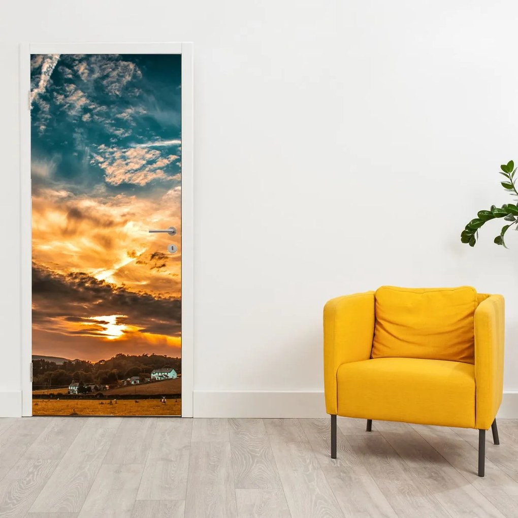Fotótapéta ajtóra - Felhők (95x205cm)