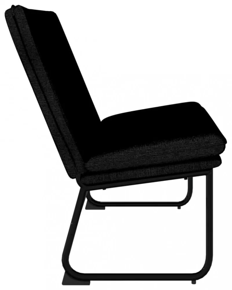 vidaXL fekete szövetpad 100 x 75 x 76 cm