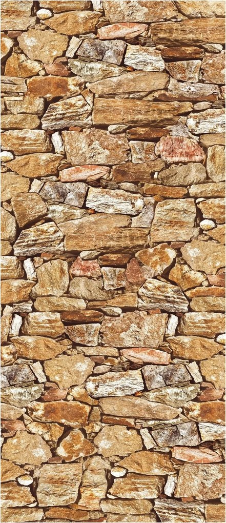 Flizelin fotótapéta Kő fal rusztikus kő 91x211 +ragasztó