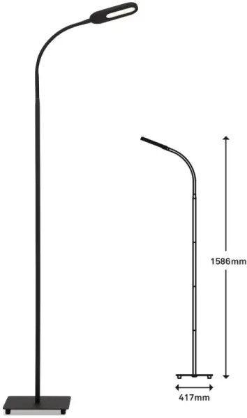 Briloner 1297-015 - állítható fényerőjű LED állólámpa LED/6,6W/230V