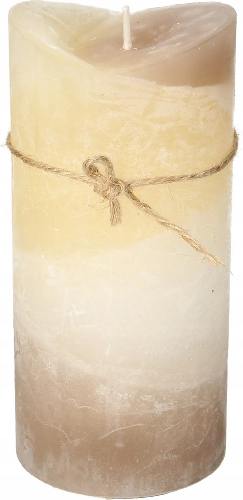 Dekoria Gyertya Dorotea 15cm cappuccino krémszínű