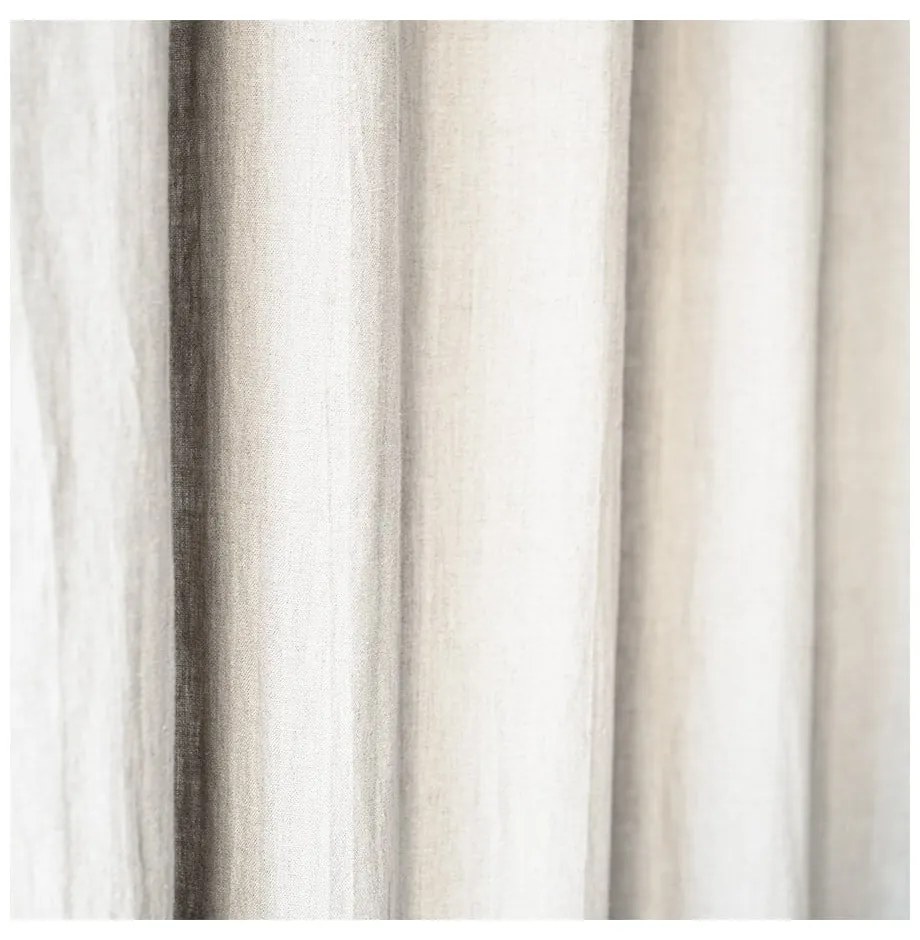 Night Time krémfehér len függöny, 250 x 140 cm - Linen Tales