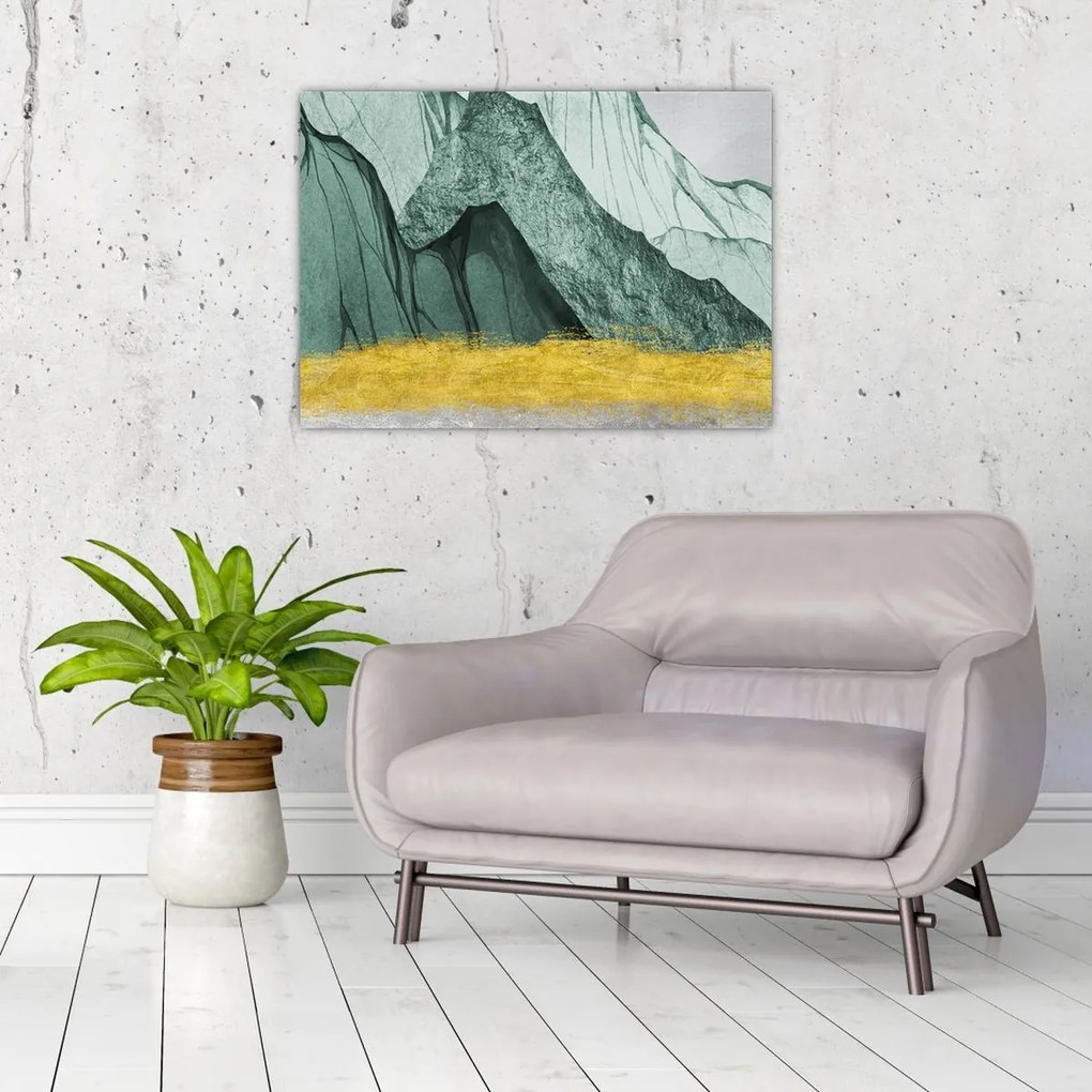 Üveg kép - Smaragdhegység N⁰2 (70x50 cm)