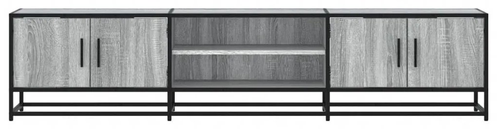 szürke sonoma színű szerelt fa TV-szekrény 180 x 35 x 41 cm