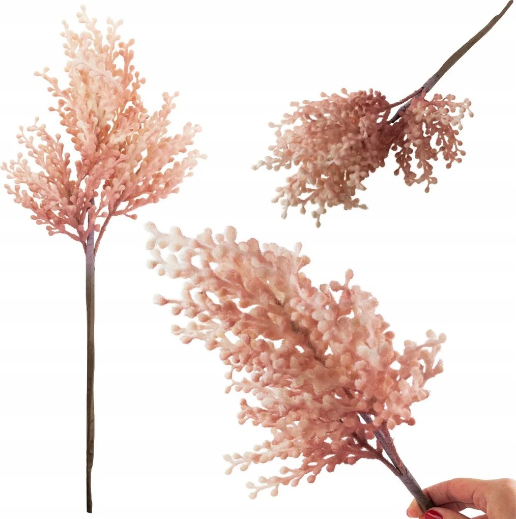 Fű Ág Dekoratív Rózsaszín Mesterséges Dekoratív Mezei Csúcs Váza