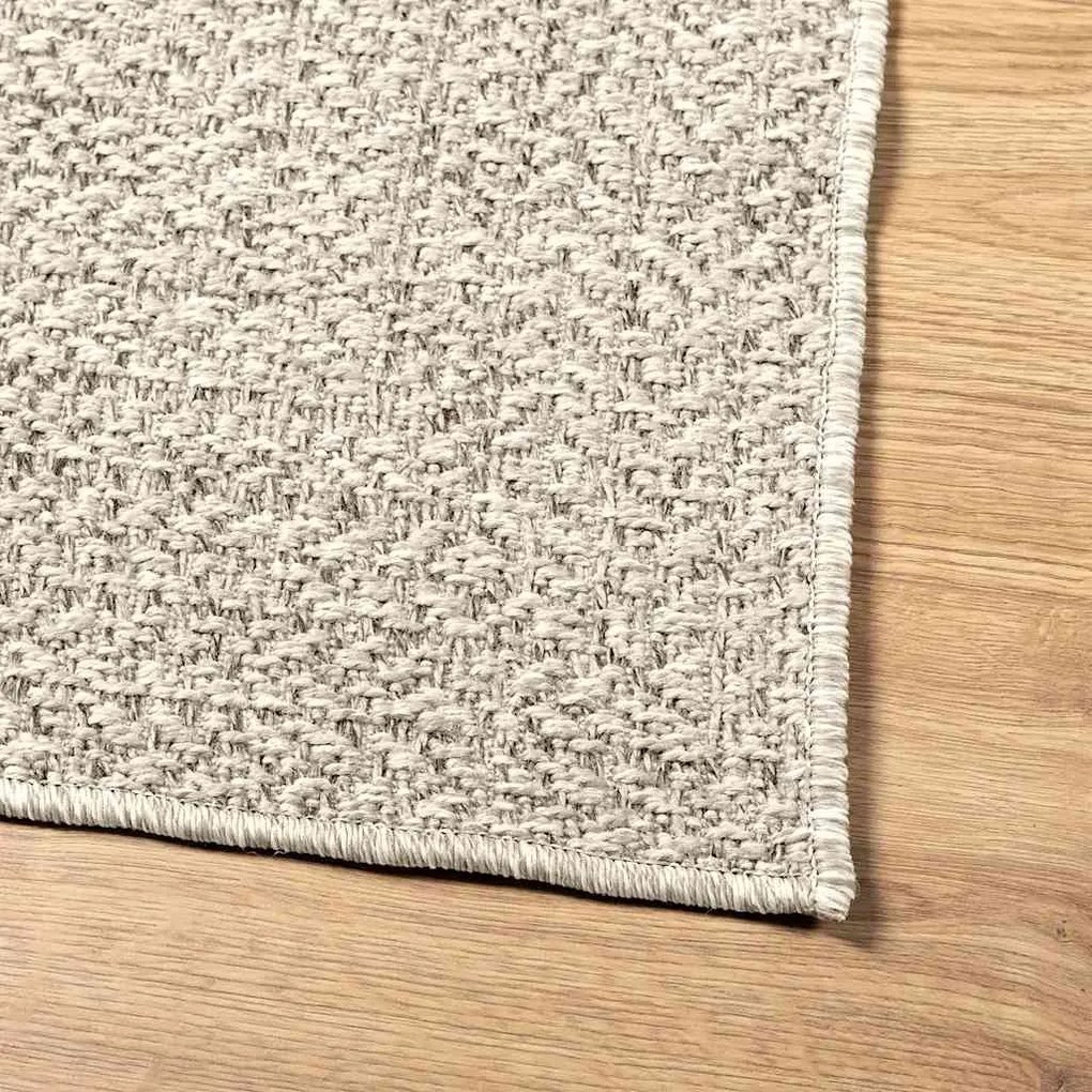 ZIZUR krém juta hatású beltéri és kültéri szőnyeg 200x290 cm