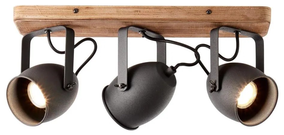 Brilliant - CROWTON spotlámpa 3xGU10/6W/230V fenyő