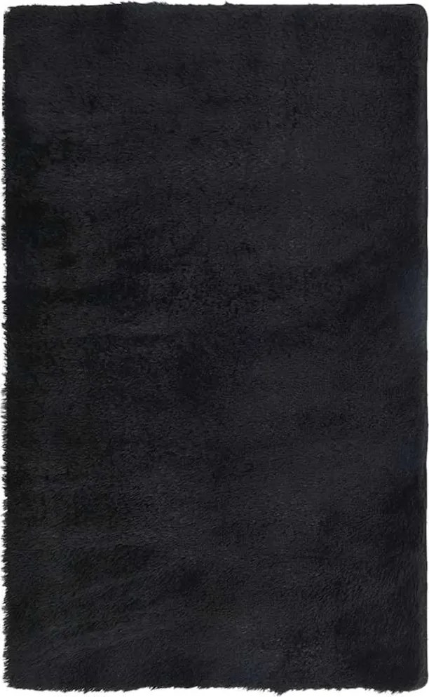 vidaXL fekete hosszú szálú NAVARRA bozontos szőnyeg 80x150 cm
