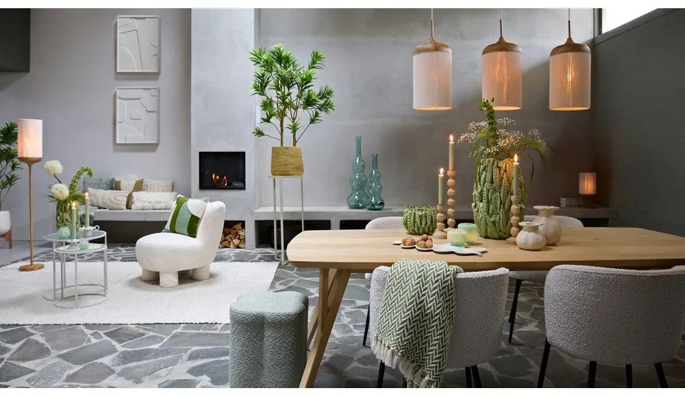 Krémszínű fém étkezőfotel szett 2 db-os Radaja – Light &amp; Living
