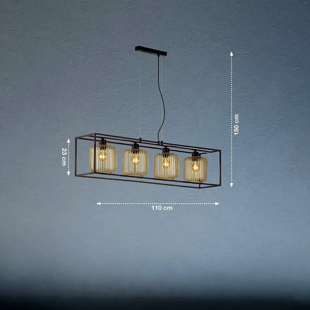 Fischer & Honsel modern függeszték caydo bézs fekete szürke fhl60878