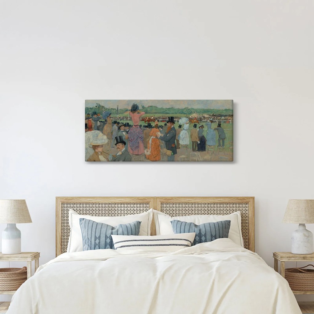 Kép - Jean-Louis Forain, The Races at Longchamp, reprodukciók (120x50 cm)