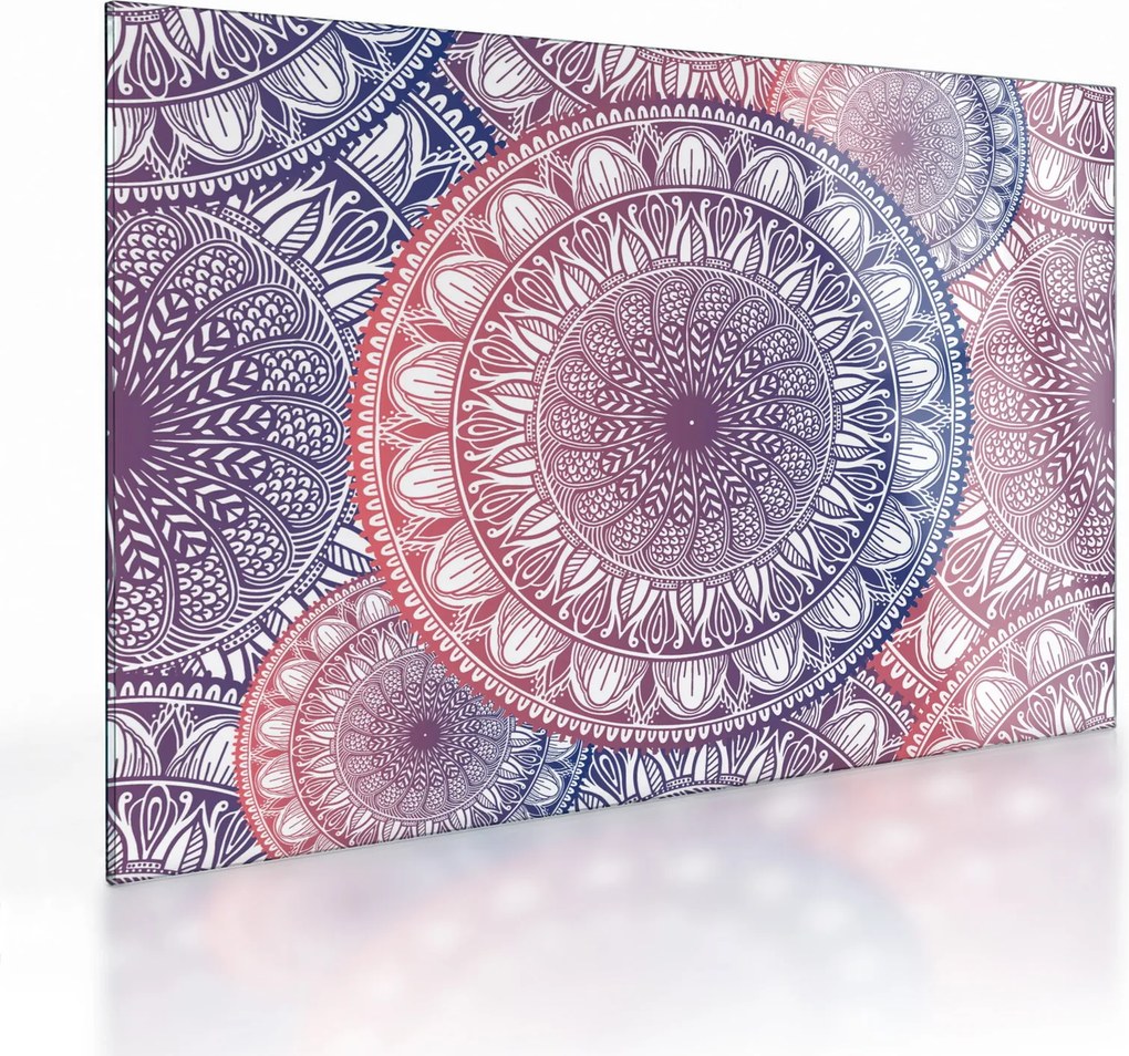 Mandala kép (üvegen) (70x50 cm)