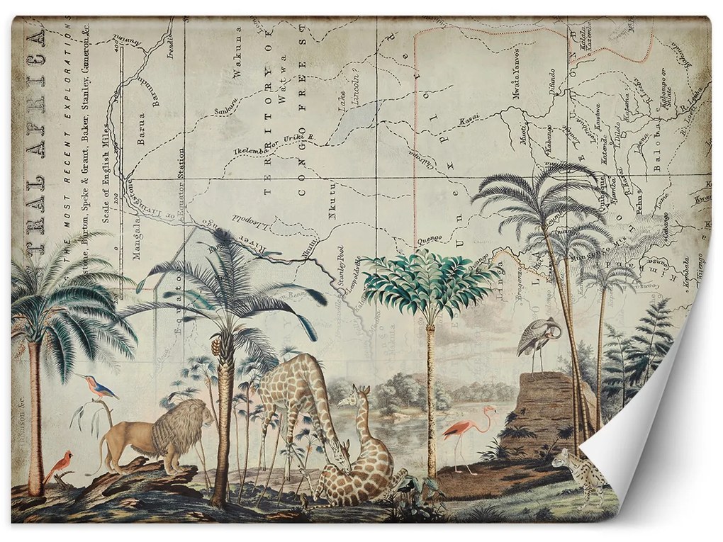 Gario Fotótapéta Vadállat sétány vintage - Andrea Haase Anyag: Vlies, Méret: 100 x 70 cm