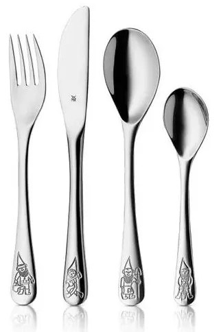 WMF - Törpök gyerek evőeszközkészlet, 4 db