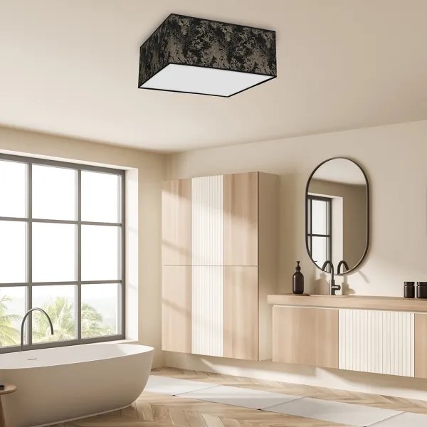 Mennyezeti lámpa SATINO 3xE27/60W/230V fekete/arany