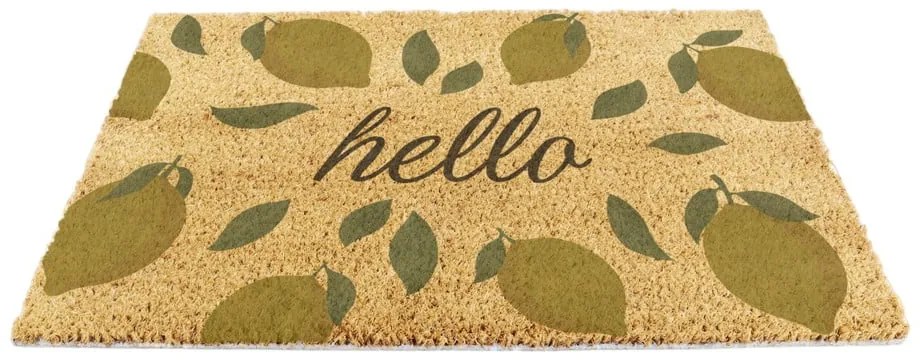 Kókuszrost lábtörlő 40x60 cm Hello Lemons – Artsy Doormats