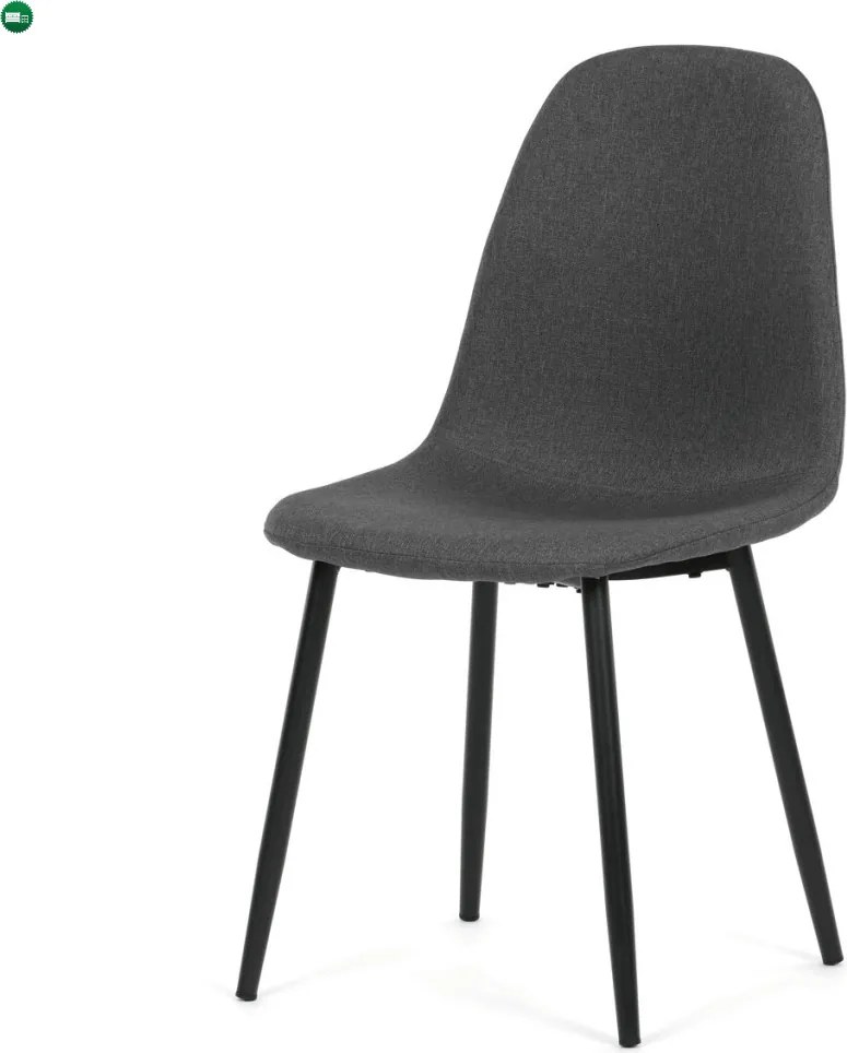 Jídelní židle, šedá, látka, CT-V2972 GREY2