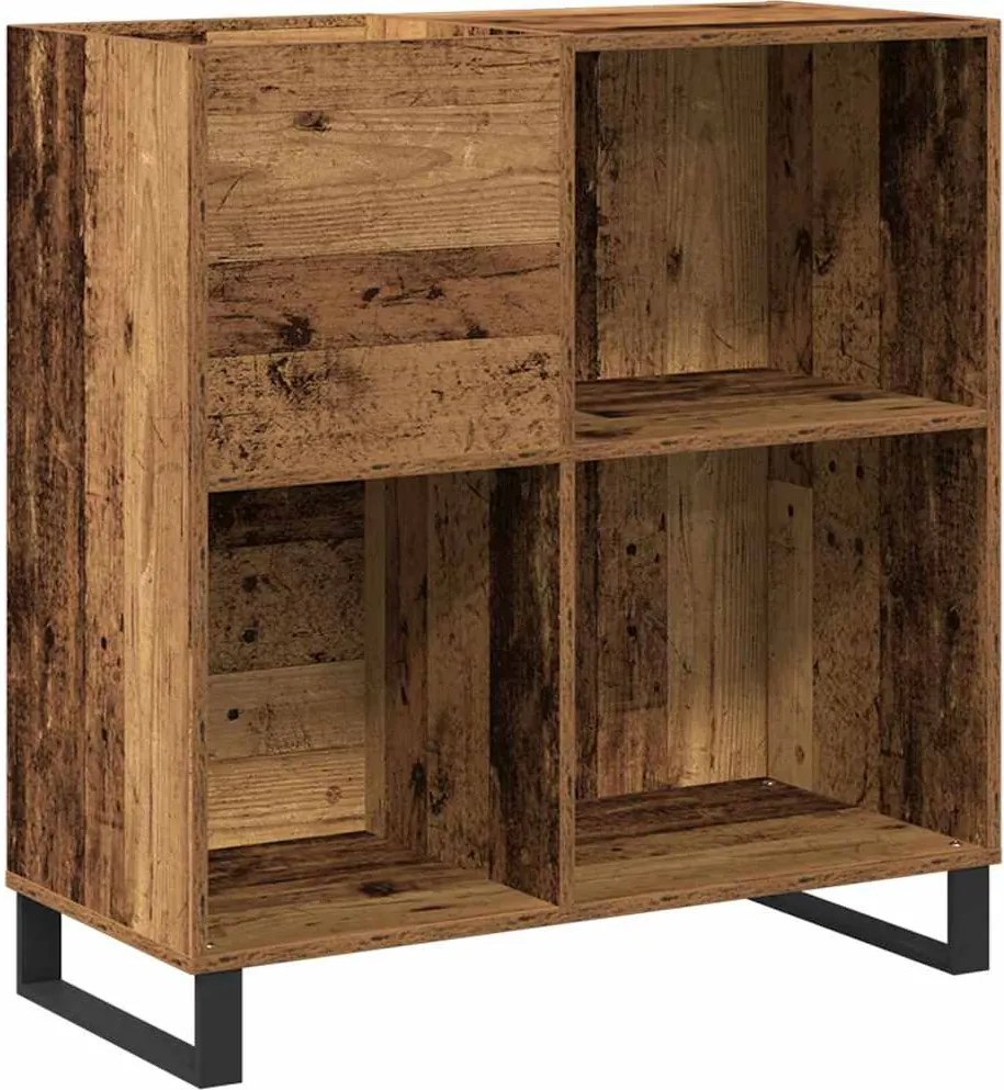 vidaXL Hanglemez szekrény polcokkal Régi fa 85 x 38 x 89 cm Faanyag