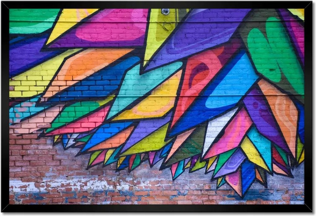 Poszterek keretben 60x40 Graffiti Falfestmények