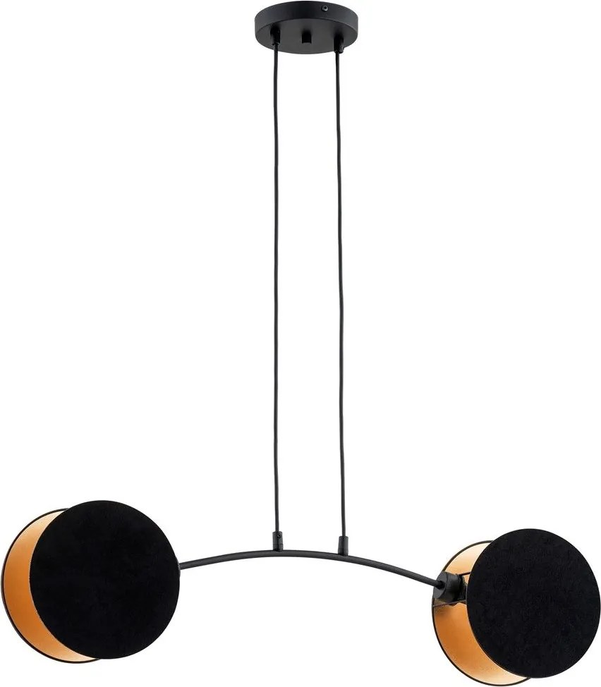 Emibig modern függeszték motif fekete arany emi1325/2