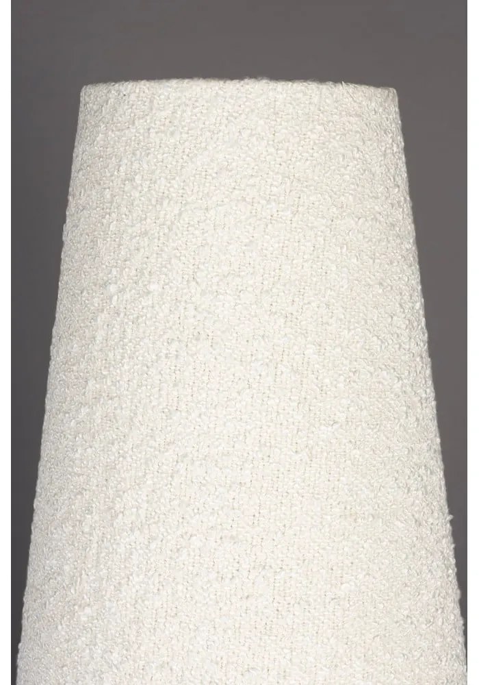 Fekete-fehér dimmelhető állólámpa textil búrával (magasság 166 cm) Miki – Dutchbone