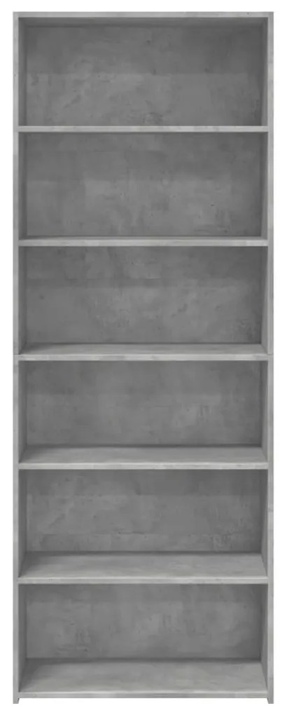 betonszürke szerelt fa magasszekrény 70 x 41 x 185 cm