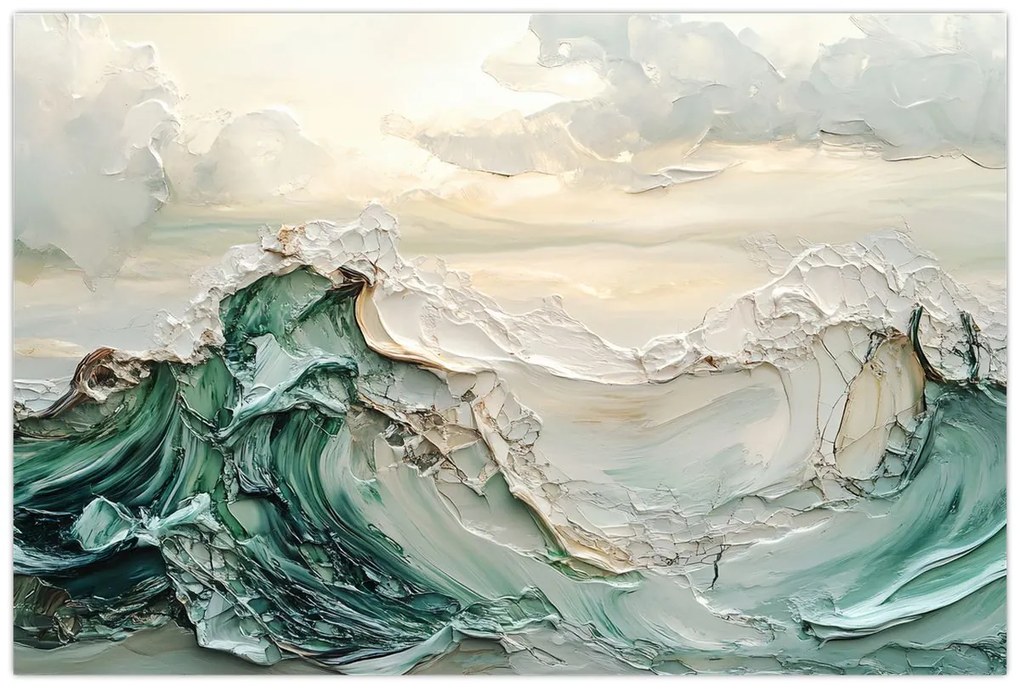 Kép - 3D tengeri absztrakció (90x60 cm)